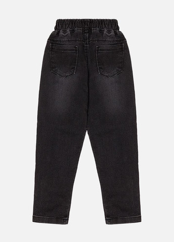 Темно-серые демисезонные джинсы для мальчиков цвет темно-серый цб-00224871 CMC