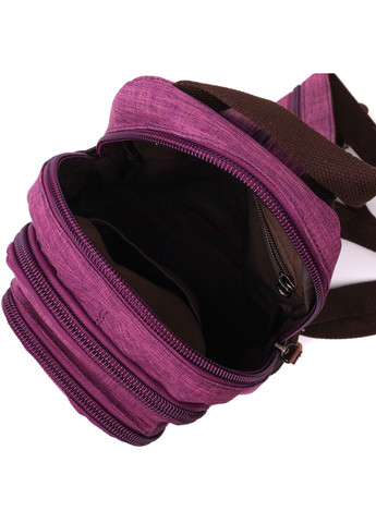 Модный рюкзак из полиэстера с большим количеством карманов 22147 Фиолетовый Vintage (267948757)