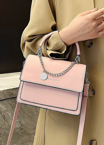 Женская классическая сумка кросс-боди розовая No Brand (275927342)