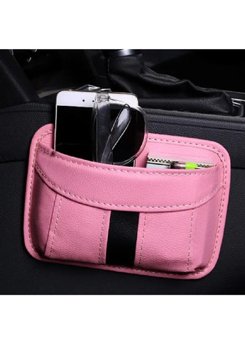 Органайзер кишеня кишенька автомобільна в машину для карток аксесуарів особистих речей 17.5х12.5 см (474990-Prob) Рожевий Unbranded (260616206)