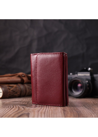 Кожаный интересный кошелек для женщин 22507 Бордовый st leather (278001124)