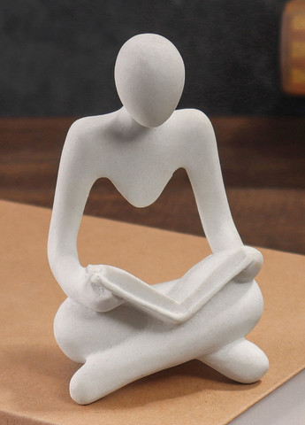 Статуетка декоративна "Мислитель з книгою", 7,5х6,5х12 см MVM (270935472)