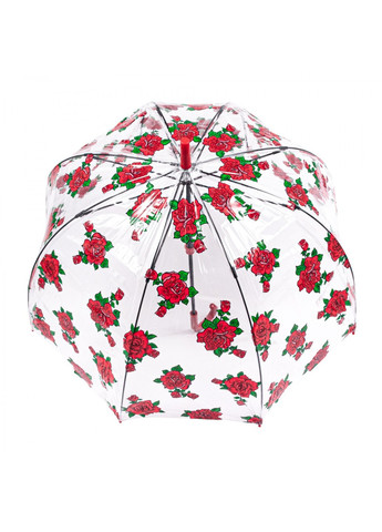 Женский механический зонт-трость L042 Birdcage-2 Tattoo Rose (Тату из роз) Fulton (262449454)