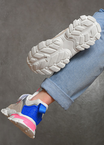 Молочные демисезонные кроссовки подросток для девочки молочного цвета текстиль на шнуровке Let's Shop
