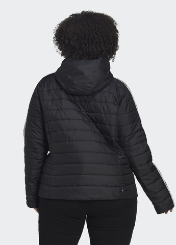 Черная демисезонная куртка premium slim (plus size) adidas
