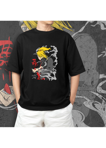 Черная футболка c принтом наруто - дейдара 2 No Brand