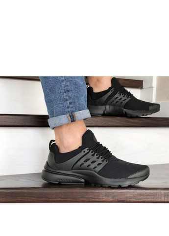 Черные демисезонные мужские кроссовки черные репліка 1в1 «no name» (11520) Presto