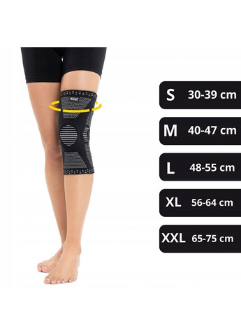 Фиксатор (бандаж) для колена со стабилизацией коленной чашечки 1 шт 4FJ0466 Size XXL 4FIZJO (266694384)