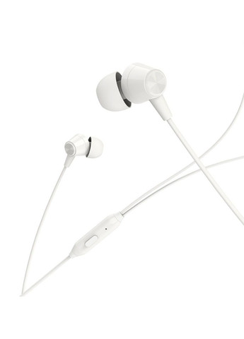 Навушники вакуумні BM20 колір білий ЦБ-00215806 Borofone (259423024)