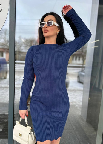 Синее платье жасмин черное You Best