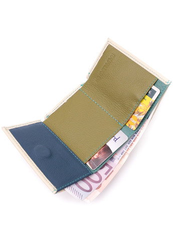 Стильний невеликий гаманець для модниць з натуральної шкіри 19506 Білий st leather (277980585)