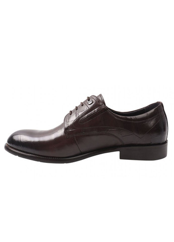 Коричневые туфли мужские из натуральной кожи, на низком ходу, на шнуровке, цвет коричневый, Cosottinni