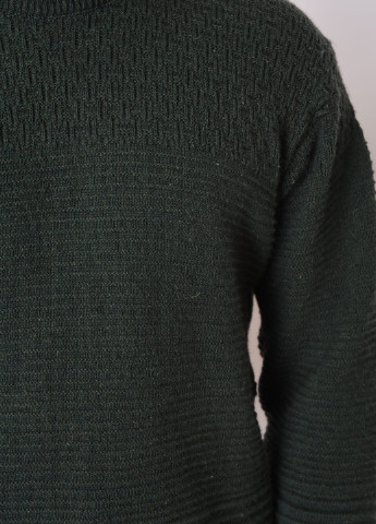 Темно-зелений зимовий светр чоловічий зимовий темно-зеленого кольору Let's Shop
