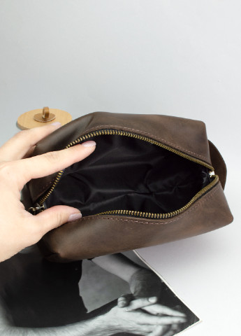 Косметичка мужская кожаная Handy Cover HC0023 коричневая маленькая HandyCover (256919335)