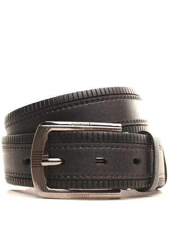 Мужской кожаный чёрный ремень L35S1W25 Lazar (261856347)