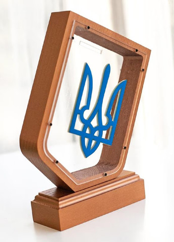 Дерев'яна скарбничка шкатулка сувенір для грошей з українським національним гербом 26х20х4 см (475816-Prob) Unbranded (271813770)