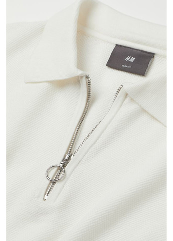 Белая мужская футболка polo (10068) м белая H&M