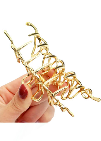 Заколка краб для волосся "Настрій", золотиста Анна Ясеницька (258349949)