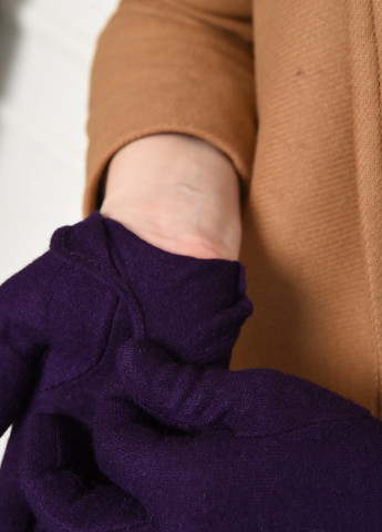 Рукавички жіночі текстильні фіолетового кольору Let's Shop (256699409)