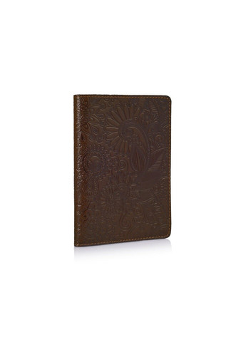 Шкіряна оливкова обкладинка на паспорт HiArt PC-01Mehendi Art Оливковий Hi Art (268371577)