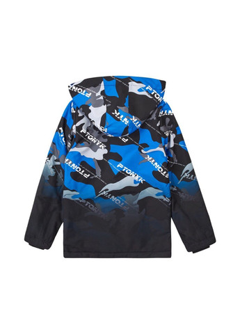 Черная демисезонная куртка для мальчика водонепроницаемая ткань Модняшки