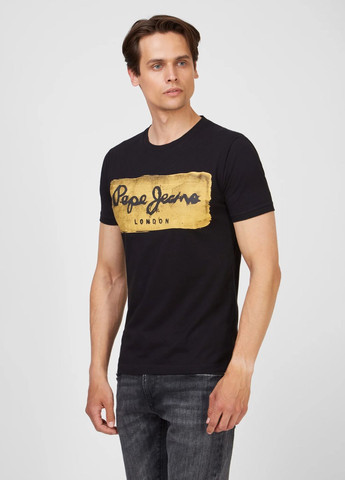 Черная футболка Pepe Jeans