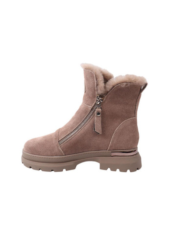 ботинки женские капучино натуральная замша FARINNI