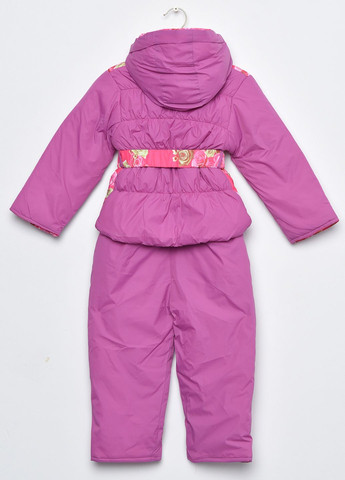Фиолетовая зимняя куртка и полукомбинезон детский для девочки еврозима фиолетового цвета Let's Shop