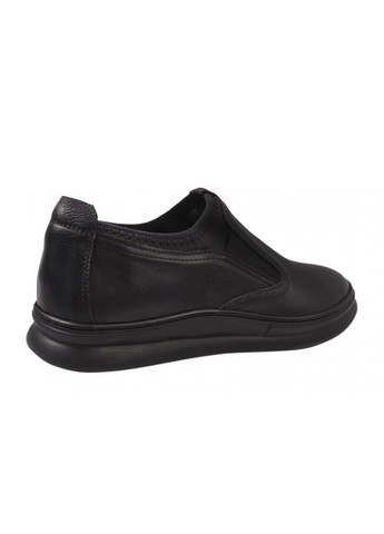 Черные туфли мужские из натуральной кожи, на низком ходу, цвет черный, украина Rondo