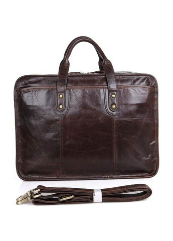 Чоловіча шкіряна сумка 14539 Темно-коричневий Vintage (262523632)