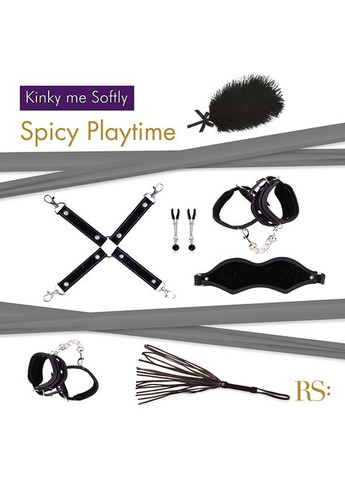 Подарочный набор для BDSM - Kinky Me Softly Black: 8 предметов для удовольствия RIANNE S (277236740)