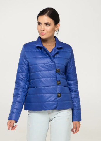 Синяя демисезонная модные женские куртки демисезонные SK