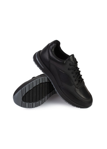 Черные демисезонные кроссовки мужские бренда 9402163_(1) ModaMilano