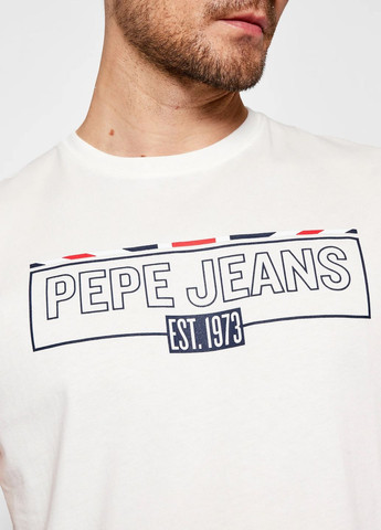 Белая футболка Pepe Jeans