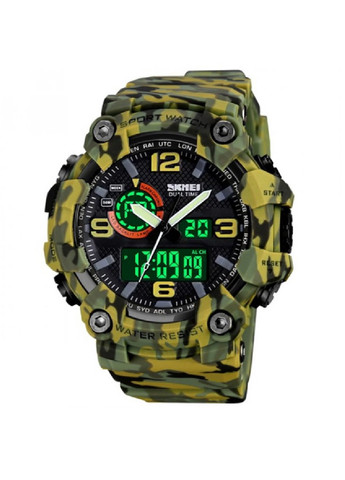 Наручные мужские спортивные часы с подсветкой таймером будильником секундомером датой 56х56х20 мм (475944-Prob) Камуфляж Unbranded (275068662)