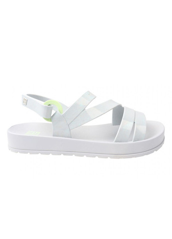 Голубые босоножки женские из резины, на низком ходу, с открытой пятой, цвет голубой, бразилия Grendene