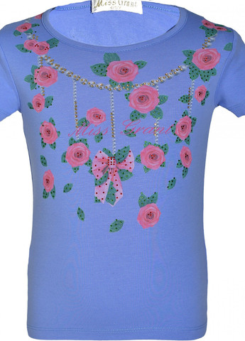 Фіолетова футболки футболка на дівчаток (101)11860-736 Lemanta