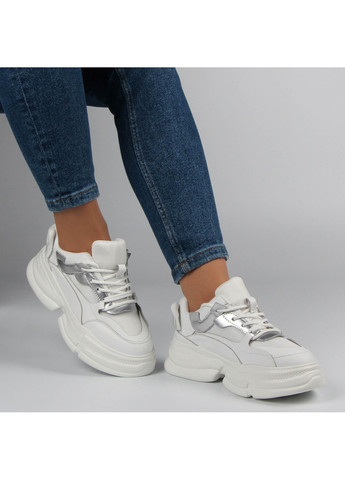 Белые демисезонные женские кроссовки 197052 Lifexpert
