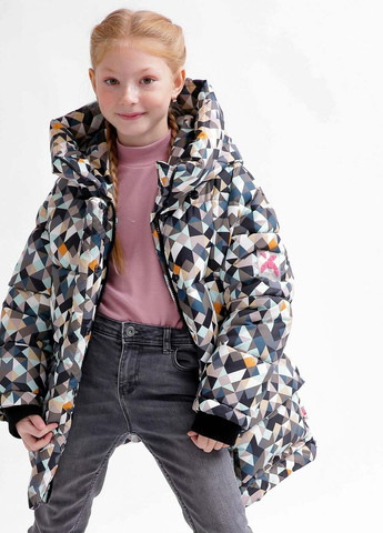 Комбинированная зимняя пуховая куртка для девочек от 6 до 17 лет X-Woyz