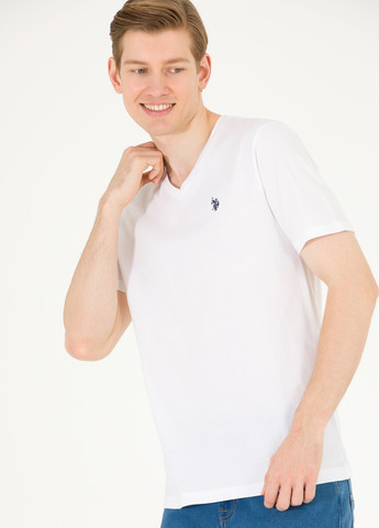 Белая футболка мужская U.S. Polo Assn.
