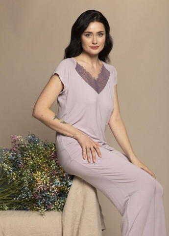 Сиреневая пижама женская сиреневая 3216 Effetto