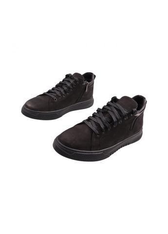 Черные ботинки мужские черные нубук Vadrus