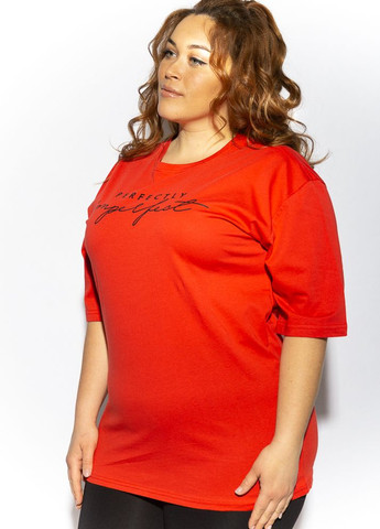 Червона літня футболка жіноча (червоний) Time of Style