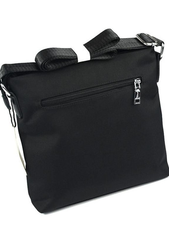 Чорна чоловіча текстильна сумка через плече, молодіжна наплічна містка сумочка з оксфорду No Brand (266701138)