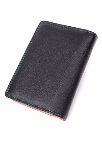 Стильный кошелек для женщин из натуральной кожи 22501 Черный st leather (277980539)