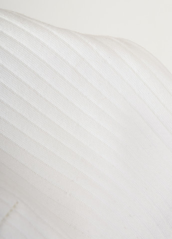 Білий демісезонний комплект біла смужка (боді з довгим рукавом та штани) KRAKO