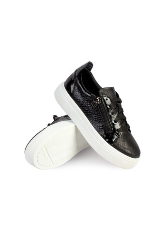 Черные демисезонные кроссовки женские бренда 8401280_(20) ModaMilano