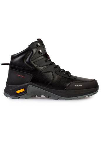 Черные зимние ботинки мужские бренда 9501036_(1) ModaMilano