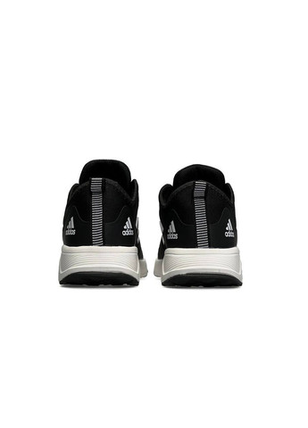 Черные демисезонные кросовки женские black white, вьетнам adidas Alphabounce Cloudfoam