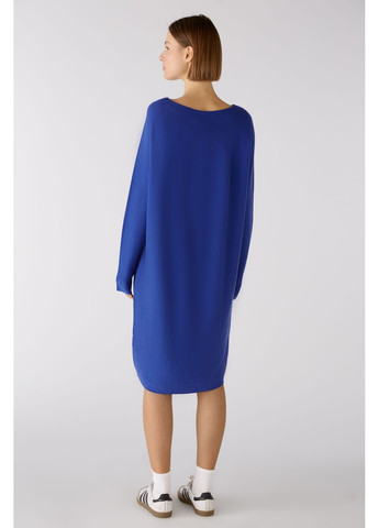 Синее кэжуал женское платье 79013 5410 синий 46 футляр Oui
